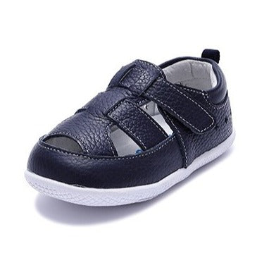 sandalia con suela flexible bruno azul