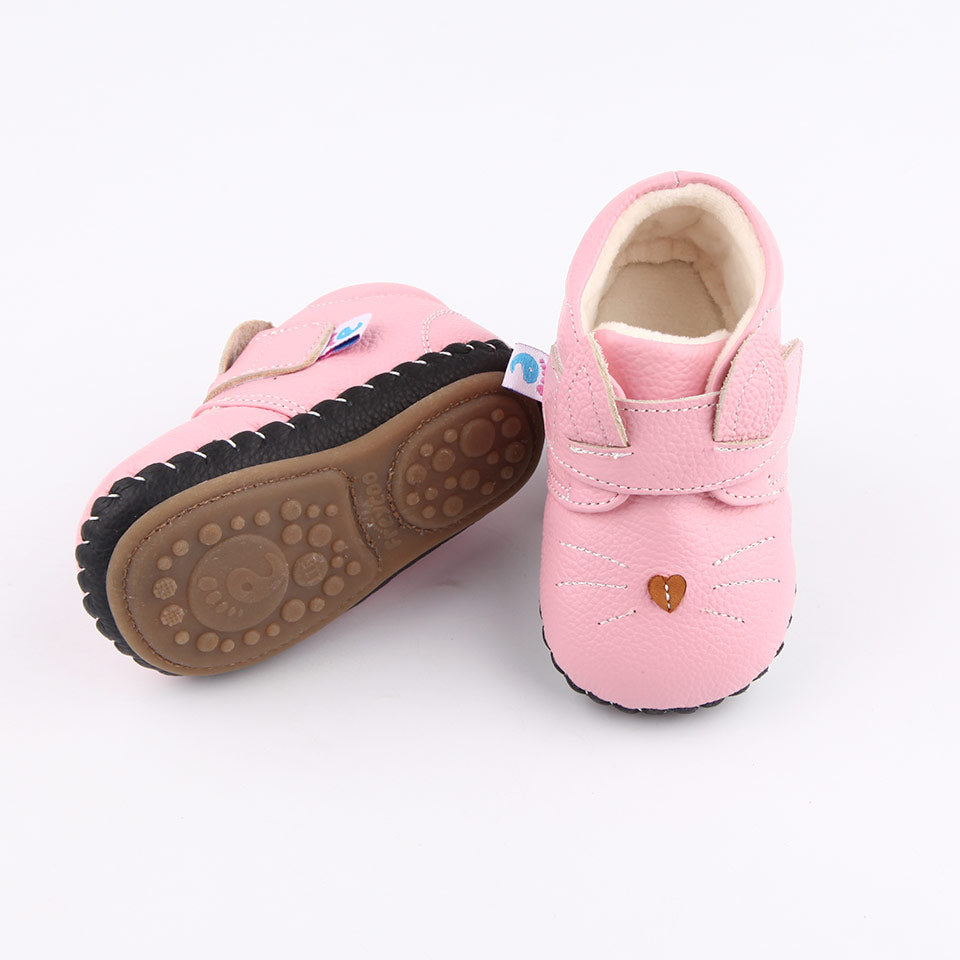 Calzado respetuoso infantil primeros pasos modelo Mia rosa