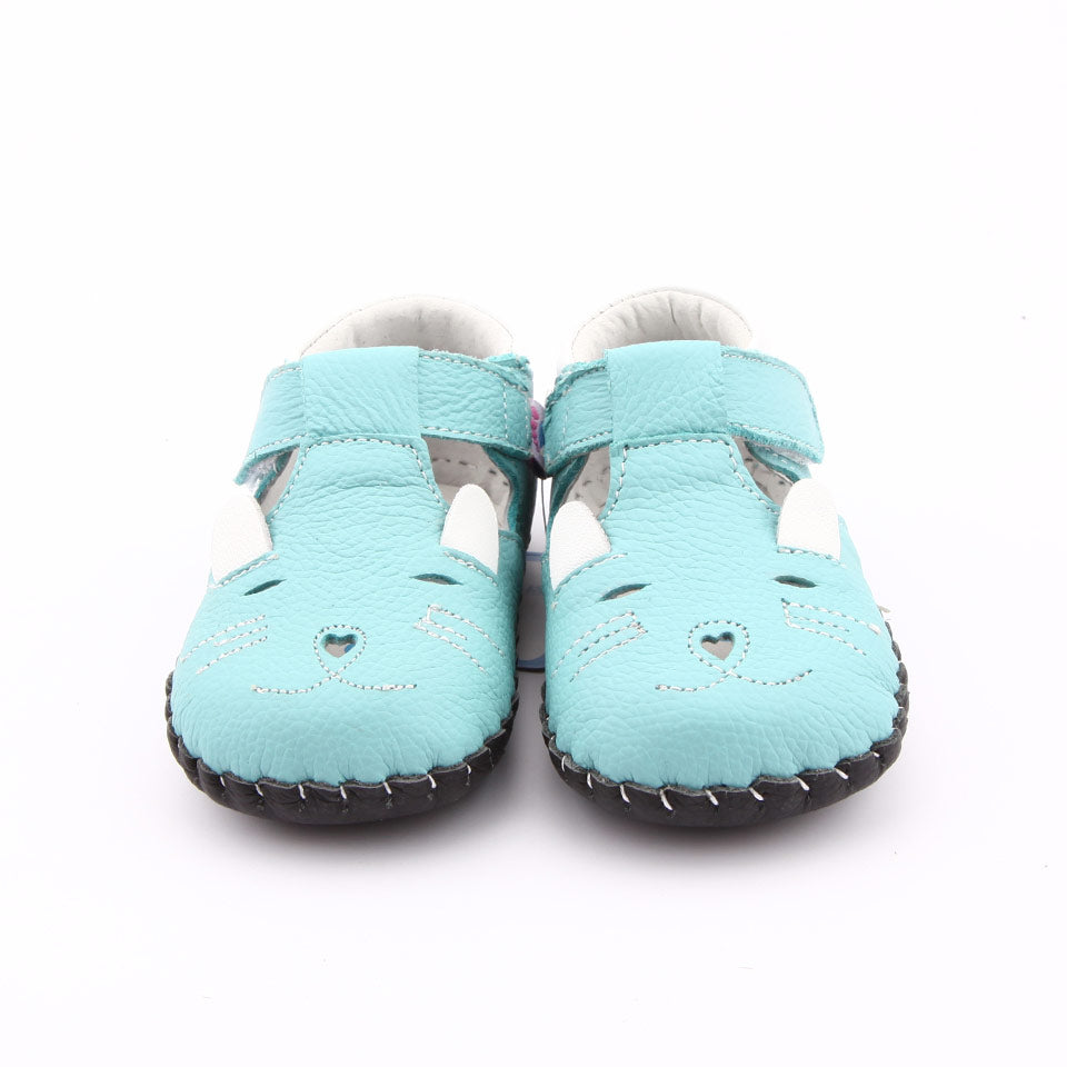 Zapatos infantiles respetuosos primeros pasos modelo Lucas azul