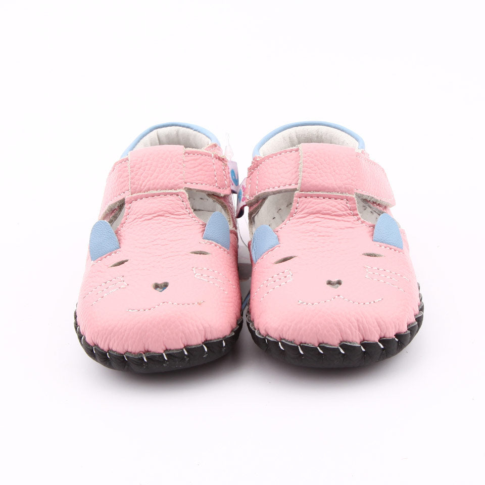 Zapatos infantiles respetuosos primeros pasos modelo Lucas rosa