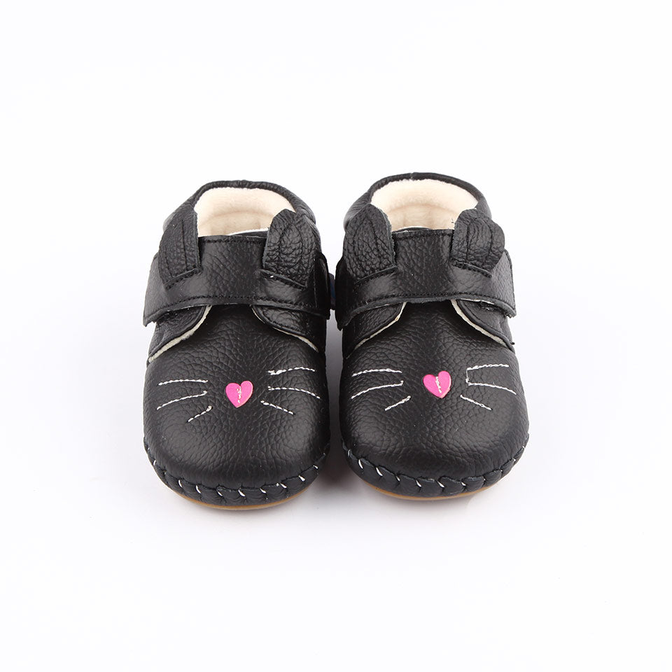 Zapatos infantiles respetuosos primeros pasos modelo Mia negro