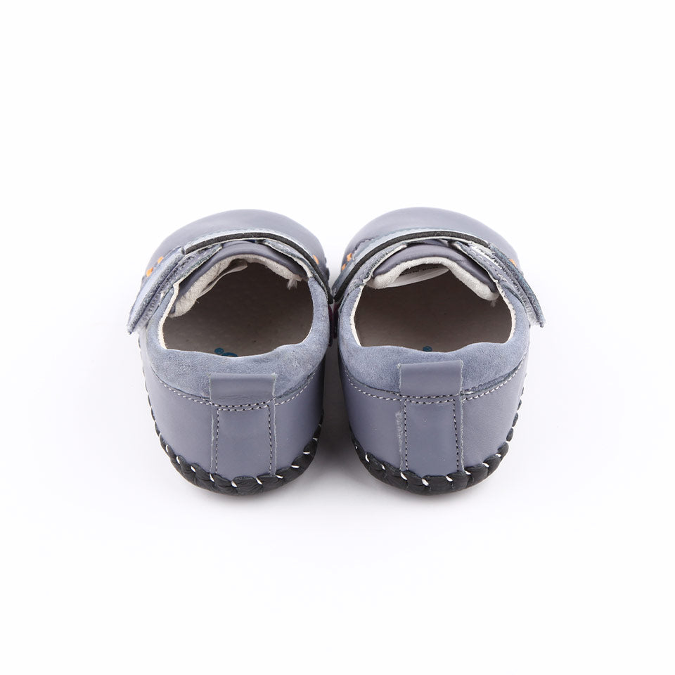 Zapatos gateo y primeros pasos para bebés modelo Peter azul