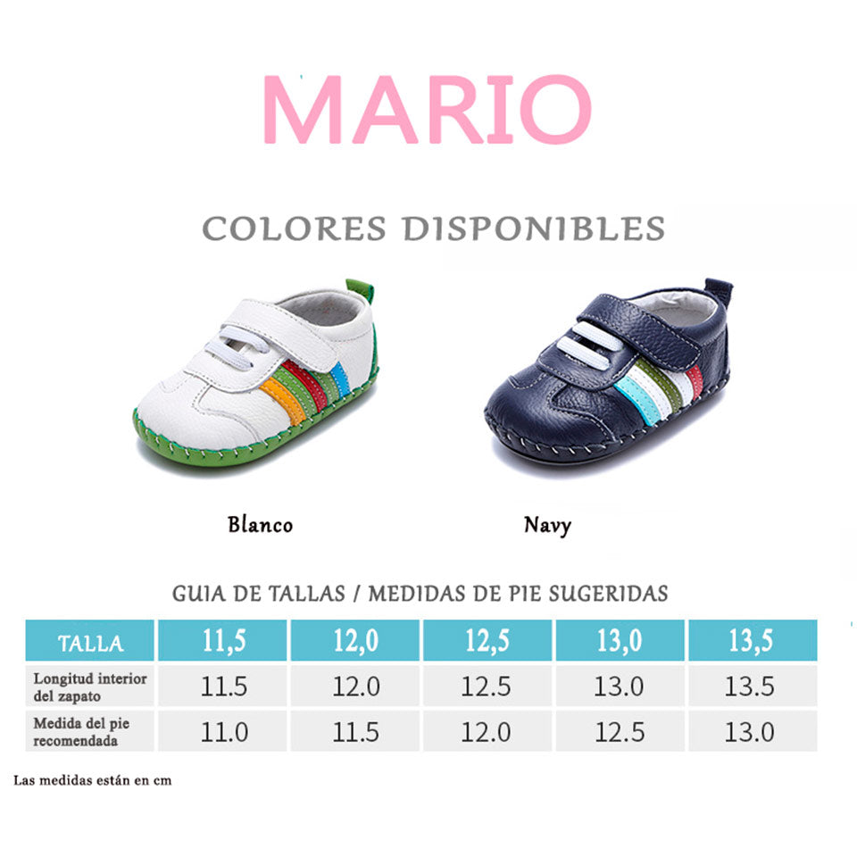 Calzado respetuoso infantil primeros pasos modelo Mario navy